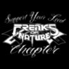 Support Your Local Freaks with White Text